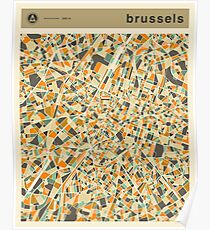 BRUSSELS MAP Poster