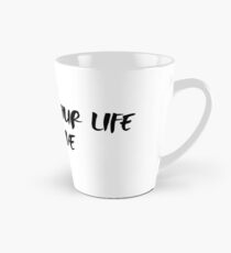 Measure Your Life In Love RENT quote Tall Mug