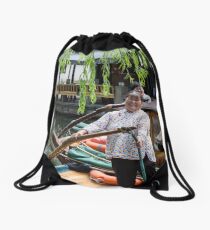 Water Village of Zhouzhuang Drawstring Bag