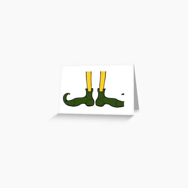 Elf Pointy Feet Greeting Card