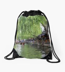 Water Village in Zhouzhuang Drawstring Bag
