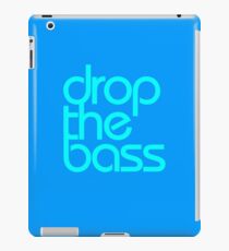 Drop The Bass (cyan) iPad Case/Skin