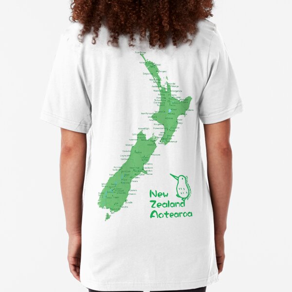 New Zealand's Map Slim Fit T-Shirt