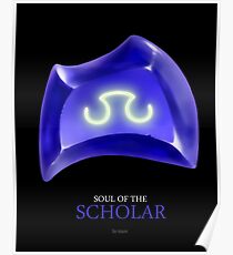 Soul of the Scholar -black Poster