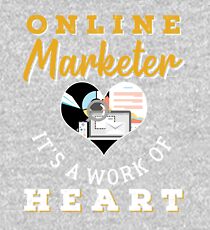 Heart job - online marketer Kids Pullover Hoodie