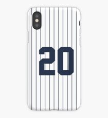 Number 20 Pinstripe Design iPhone Case