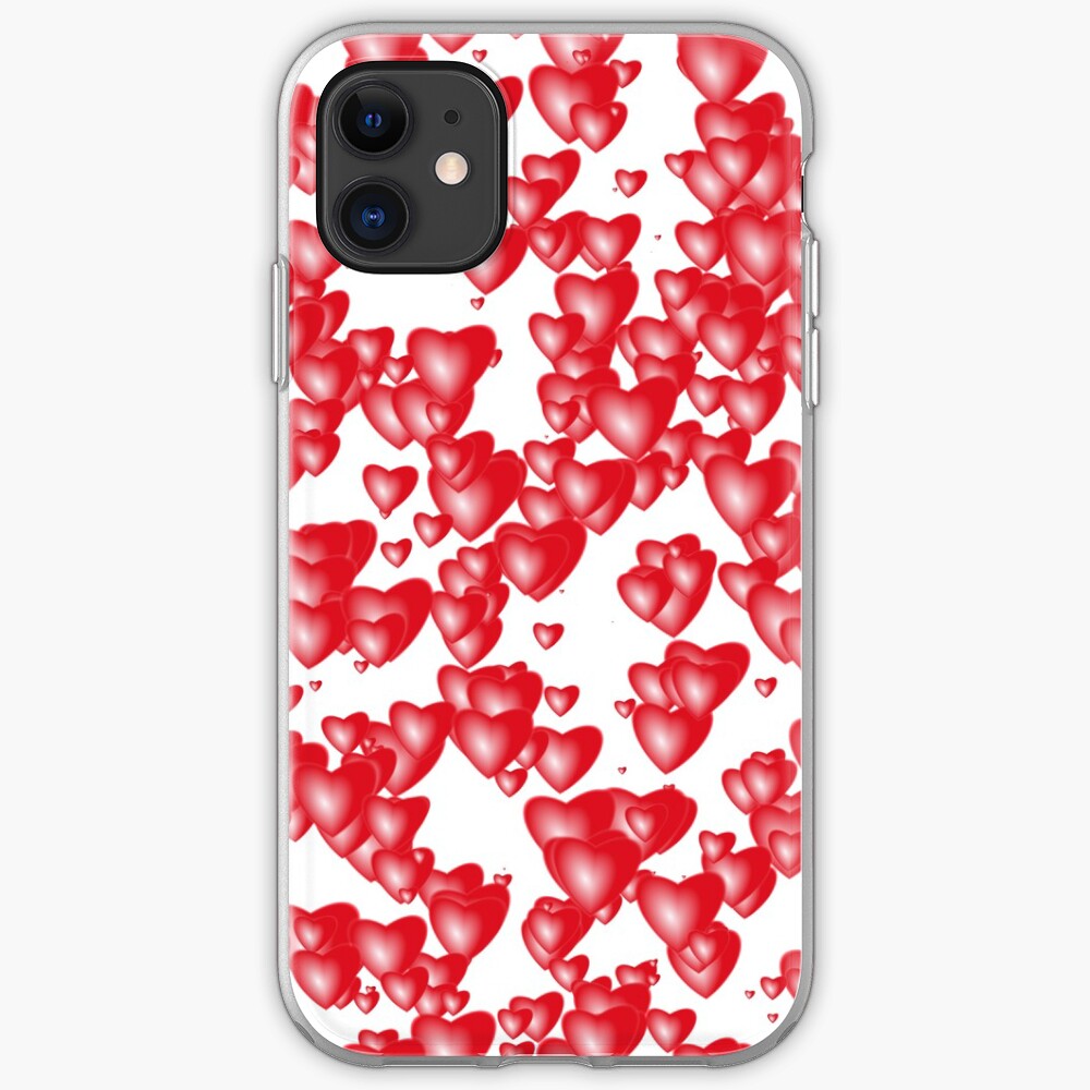 Red hearts iPhone Case & Cover