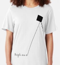 High as a Kite (black) Slim Fit T-Shirt