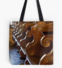 Rhodes Castle Benches Tote Bag