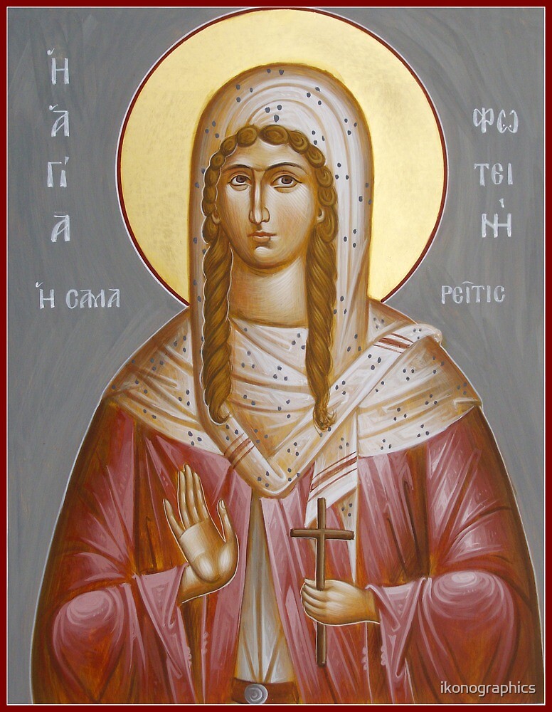 St Photini - The Samaritan Woman by ikonographics