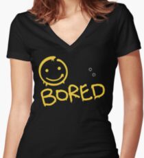 Sherlock - BORED Women's Fitted V-Neck T-Shirt