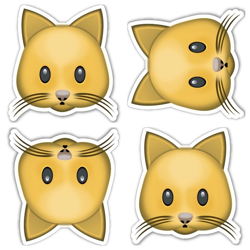  Kitty  Cat Emoji  Art Prints by KittyCat2022 Redbubble