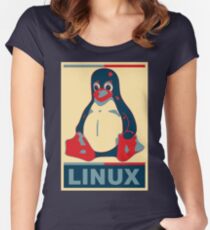 Linux Tux Women's Fitted Scoop T-Shirt