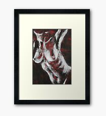 Crimson Red - Nudes Gallery Framed Print