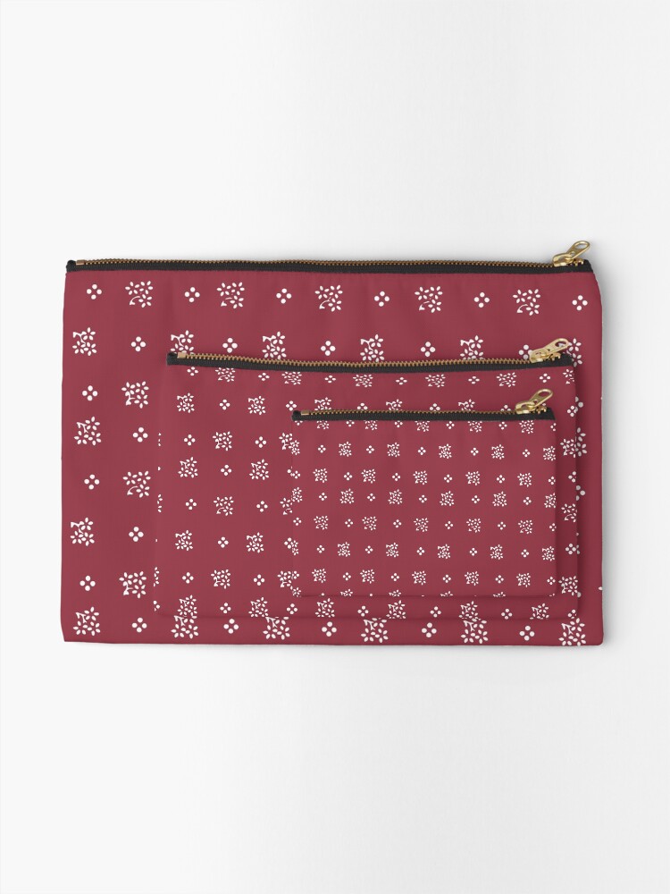 Alternate view of Nostalgic scatter flowers in modern colors Zipper Pouch
