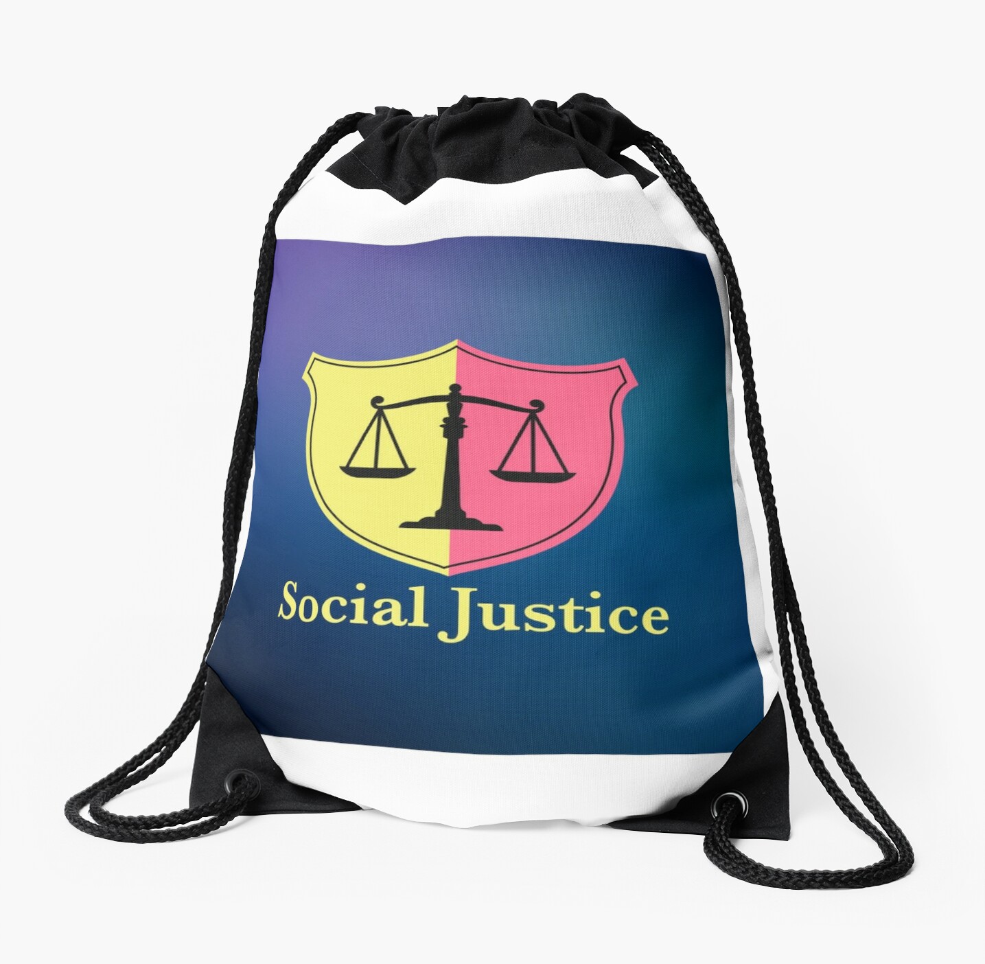 justice drawstring bag