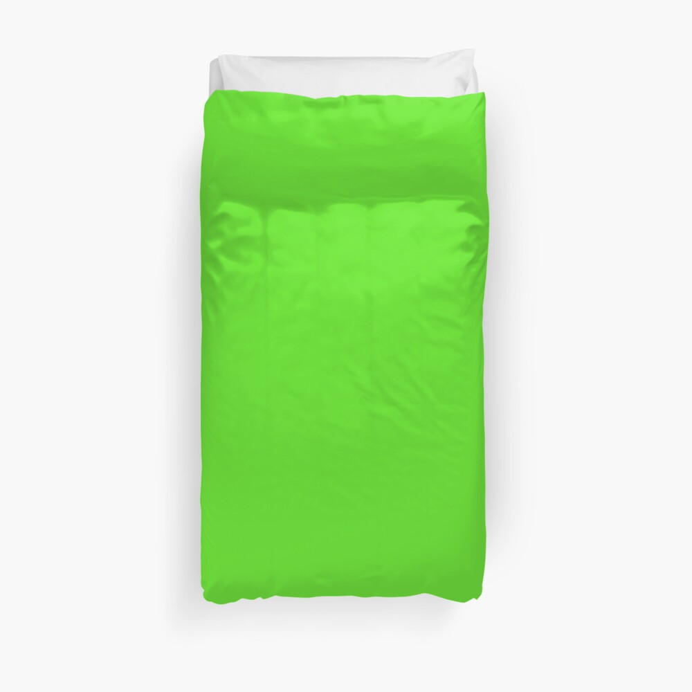 Nebula Green Solid Color Duvet Cover By Podartist Redbubble