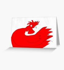 little red rooster Greeting Card