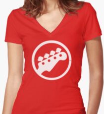 Scott Pilgrim Bass Women's Fitted V-Neck T-Shirt