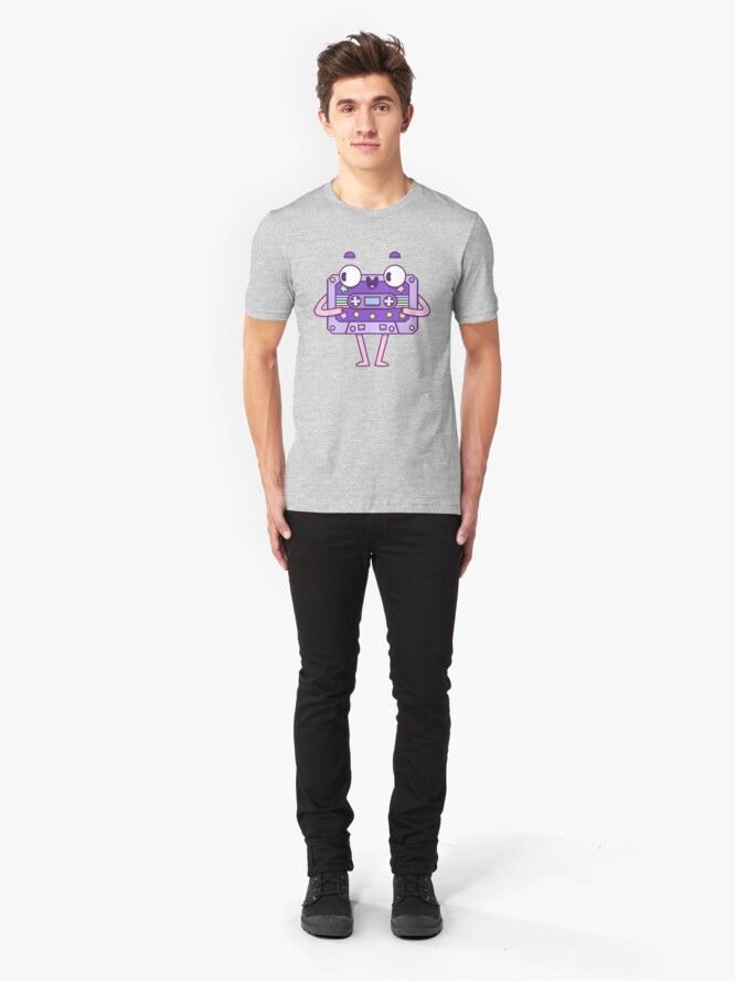 Alternate view of Cute Music Casette Slim Fit T-Shirt