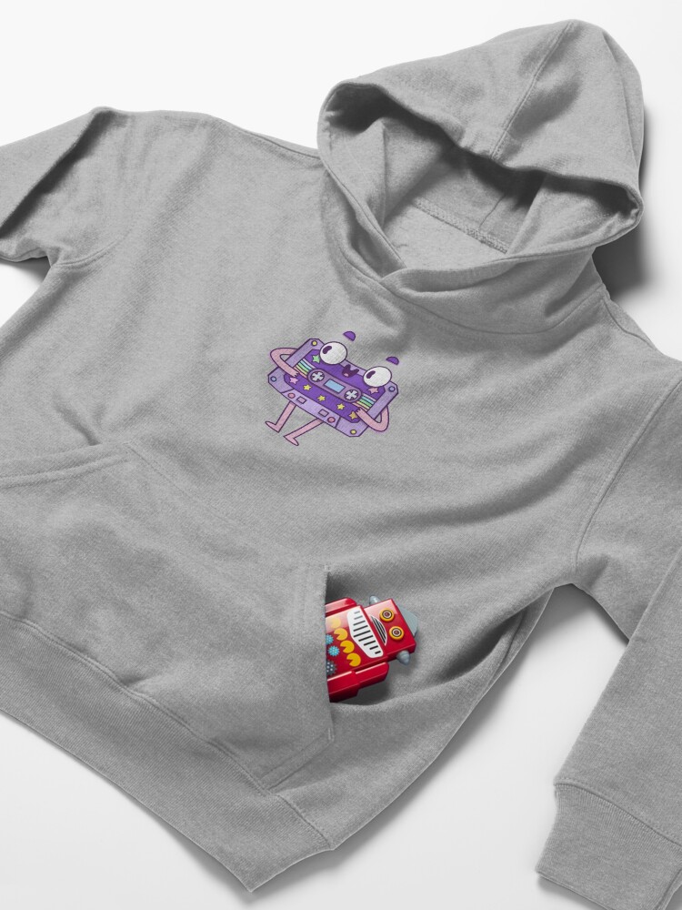 Alternate view of Cute Music Casette Kids Pullover Hoodie