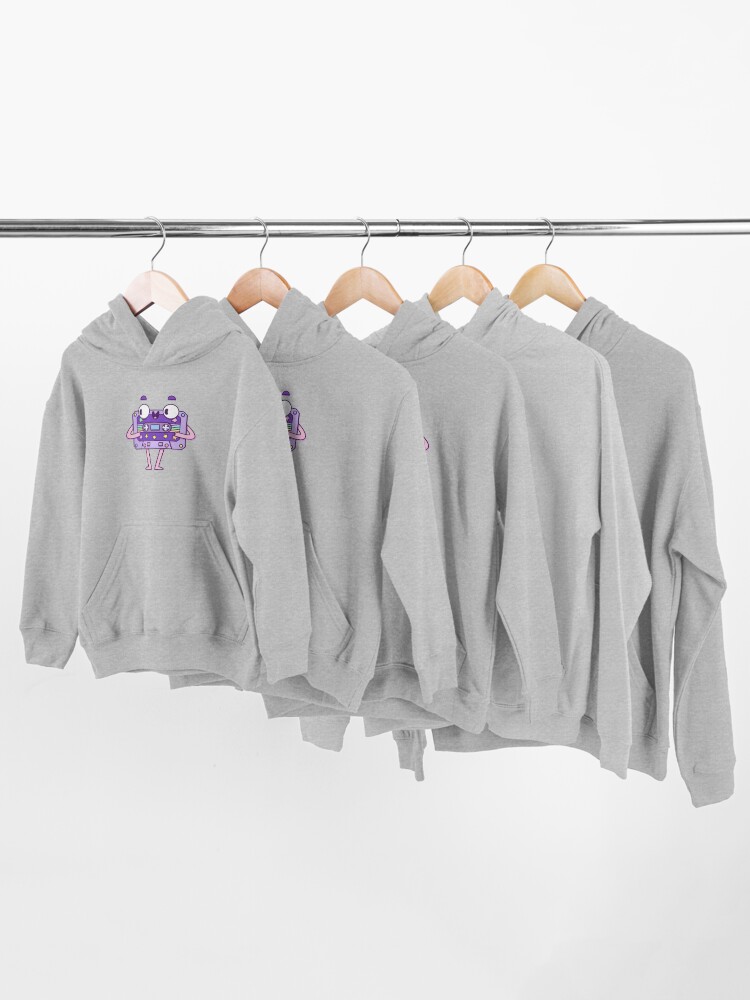 Alternate view of Cute Music Casette Kids Pullover Hoodie