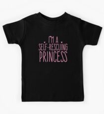 Camiseta para niños Soy una princesa que se rescata a sí misma