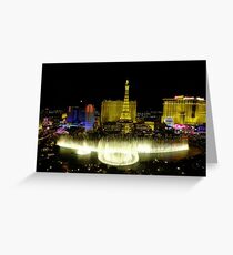 View from Bellagio, Las Vegas Greeting Card