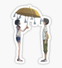 Weathering with you Teru Teru Bozu Umbrella Sticker (Small) Sticker