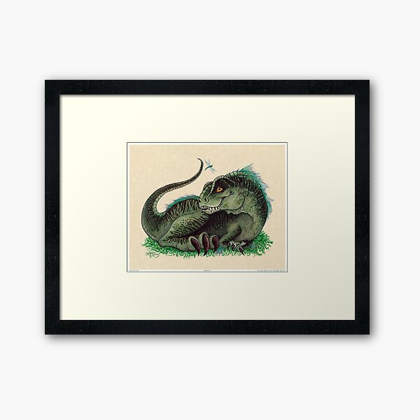 "Pinfeathers" by Amber Marine ~ Watercolor & Ink (Copyright 2016) Framed Art Print