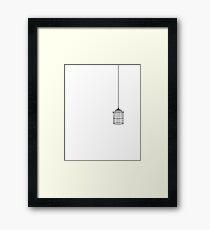 birdcage rubber stamping Framed Print