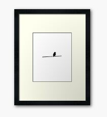 bird rubber stamping Framed Print