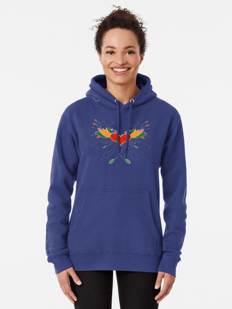 Alternate view of Love is Love dreamcatcher Pullover Hoodie