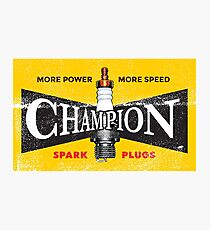 Vintage Spark Plug Photographic Print
