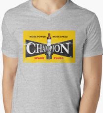 Camiseta de cuello en V Bujía vintage