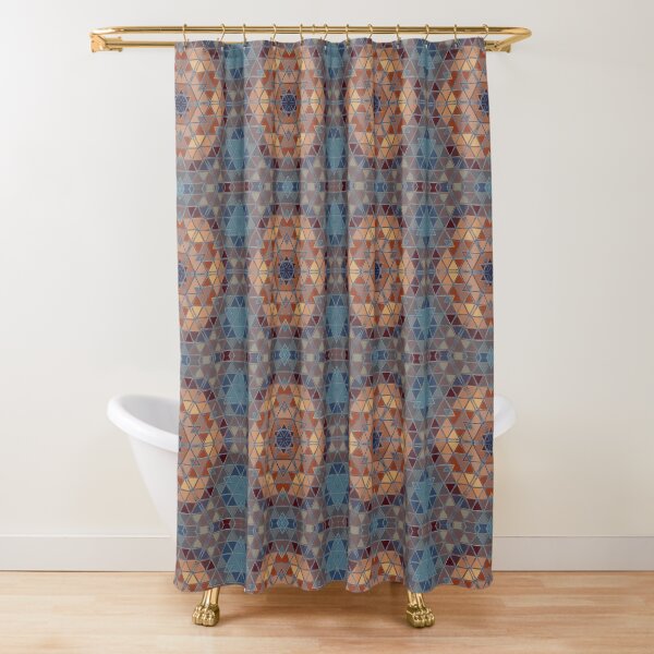 Star Of David Pattern Shower Curtain