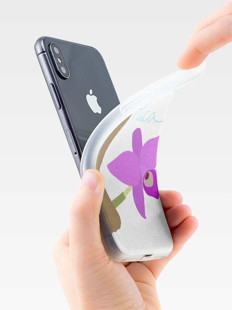 Alternate view of Costa Rica: Guaria Morada and Clay Colored Thrush iPhone Case & Cover