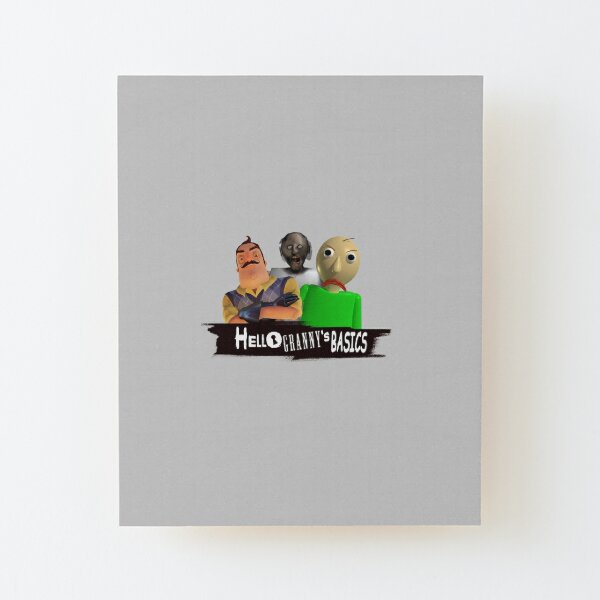 Hello Neighbor Wall Art Redbubble - my dear neighbor alpha 1 hello neighbor roblox