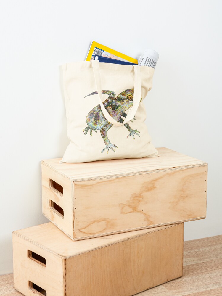 Alternate view of Bynoe's gecko painting - 2012 Tote Bag