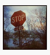 Flood Warning Photographic Print