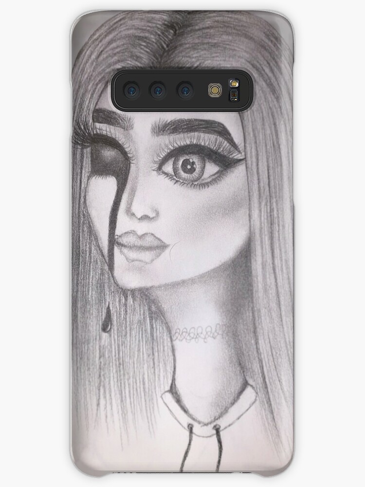 Funda Y Vinilo Para Samsung Galaxy Dibujo Espeluznante Dibujo De