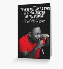 Kendrick Lamar Quote Greeting Card