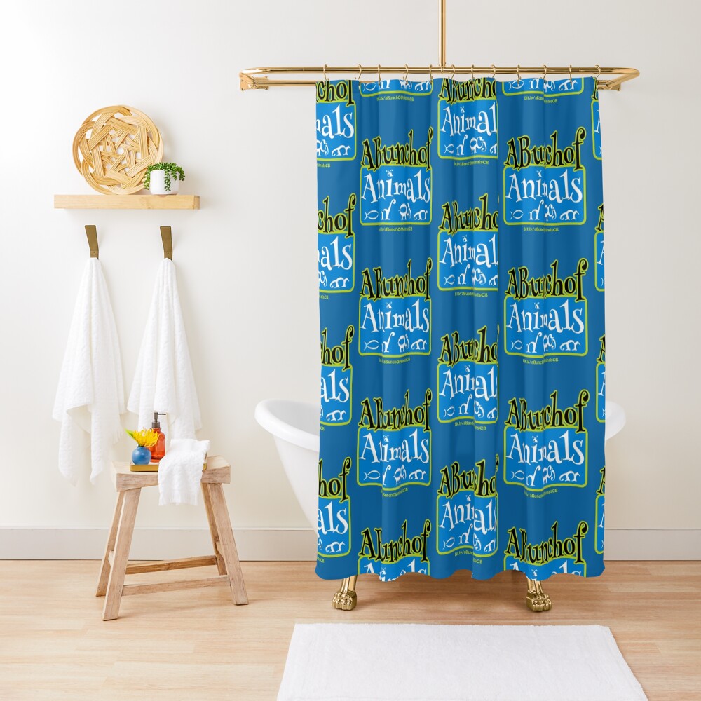 A Bunch of Animals Shower Curtain