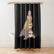 stack of sloths Shower Curtain