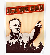 Jez wir können - Jeremy Corbyn Poster