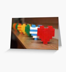 lego hearts Greeting Card