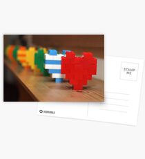 lego hearts Postcards