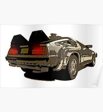 Back To The Future - Delorean Poster