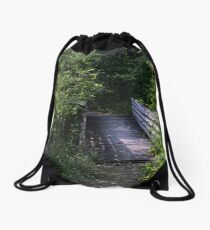 Bridge in Summer Drawstring Bag