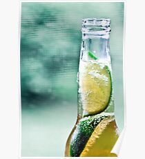 Corona with two limes Poster